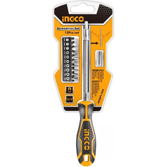 Ingco AKSDFL1208 12pcs Flexible Shaft Screwdriver Set - KHM Megatools Corp. Ingco AKSDFL1208 12pcs Flexible Shaft Screwdriver Set - KHM Megatools Corp.
